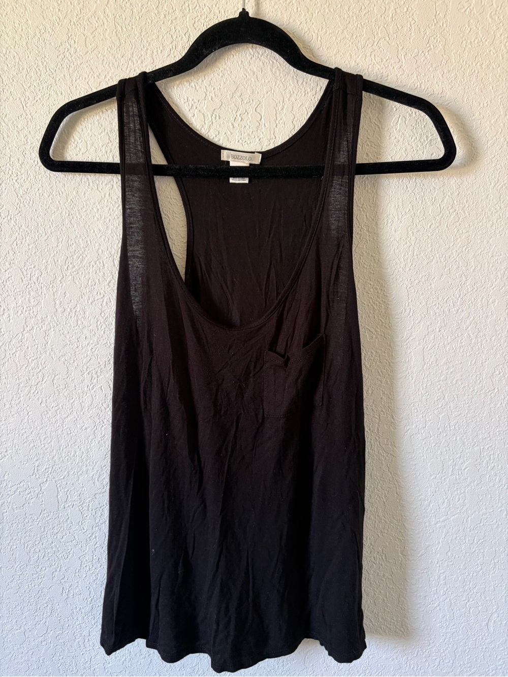 Bozzolo Black Racerback Tank Top